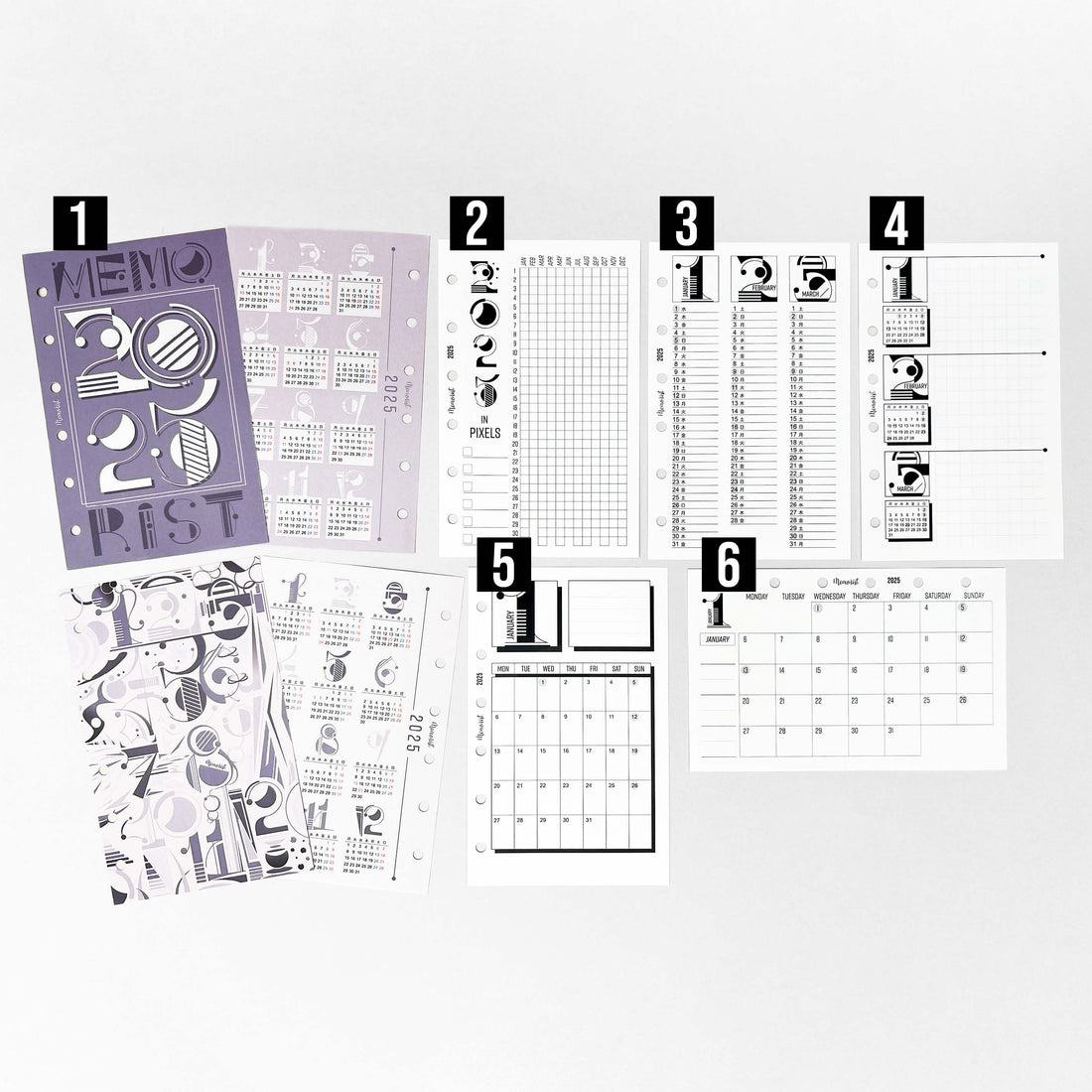 2025 Calendar Set (Pocket Size Refill)