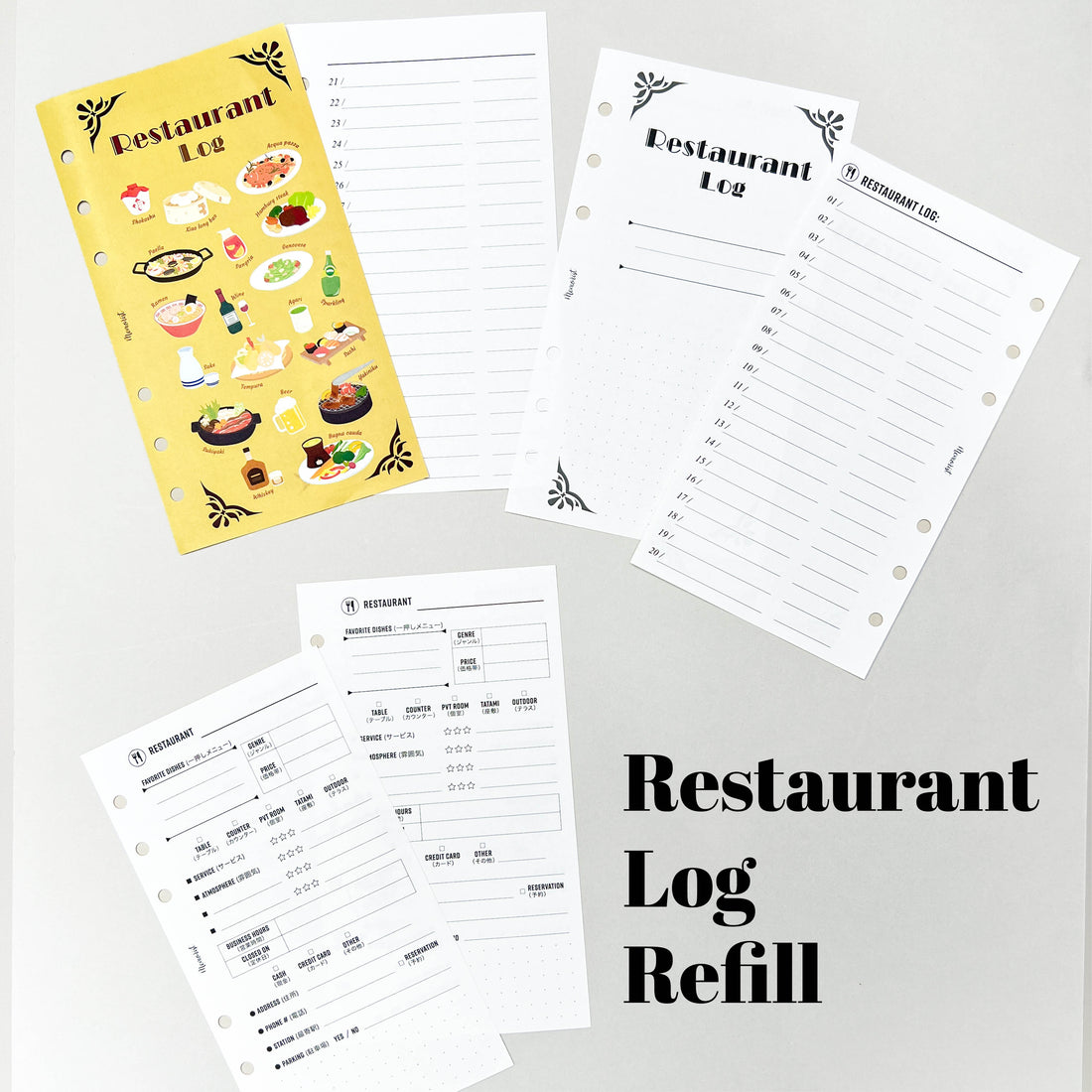 Restaurant Log (Personal Size)